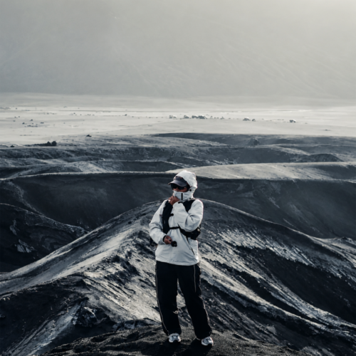 Swag travel photo with jeep at Mount Bromo East Java