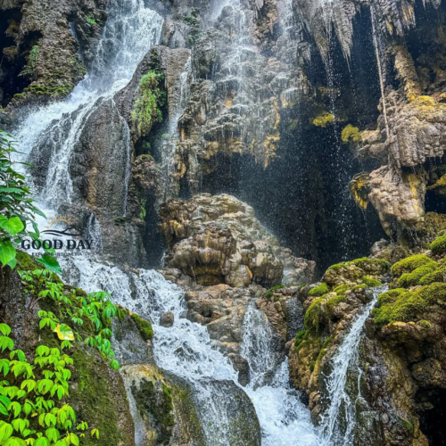 Hidden cave waterfall at Goa Tetes Lumajang Indonesia