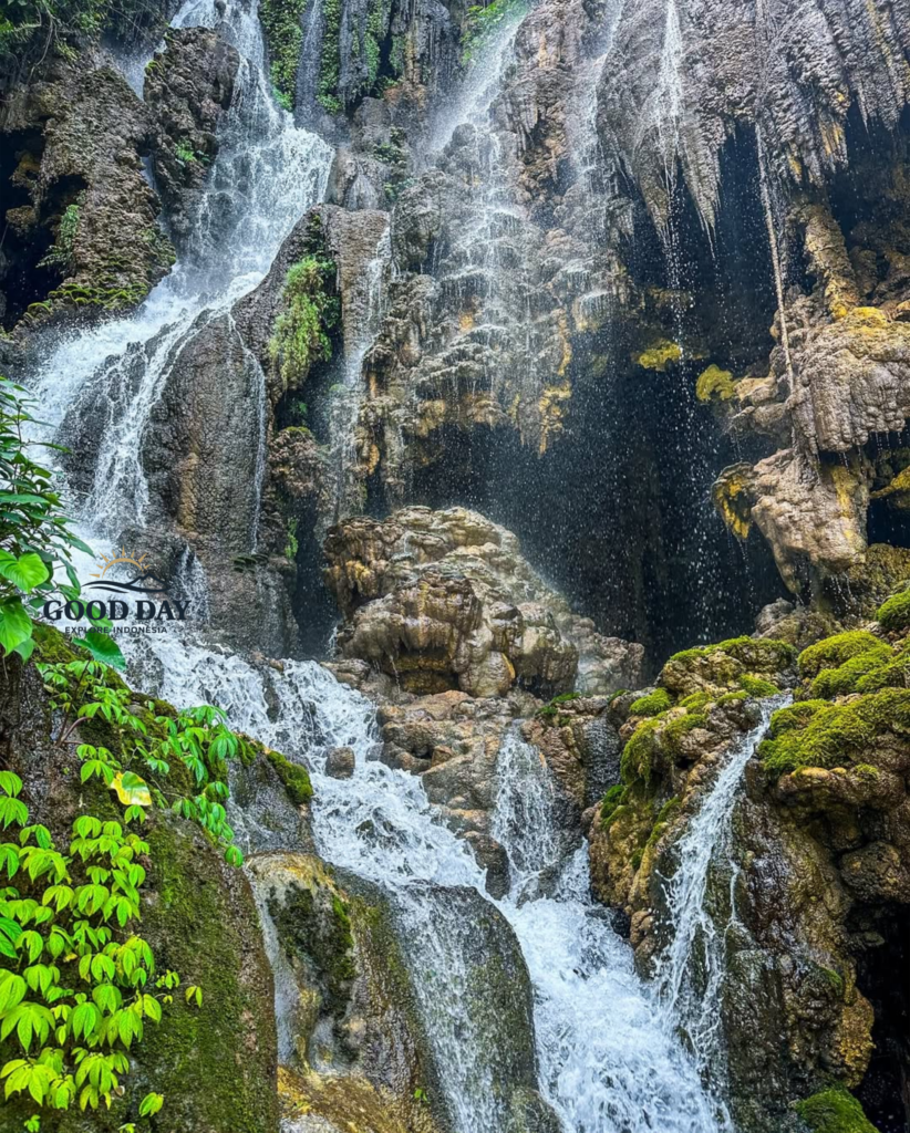 Hidden cave waterfall at Goa Tetes Lumajang Indonesia