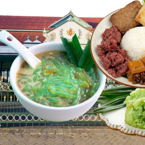 Yogyakarta Morning Motorbike Food Tour by Good Day featuring authentic Javanese breakfast, Gudeg, Es Dawet, and traditional Indonesian snacks in Yogyakarta