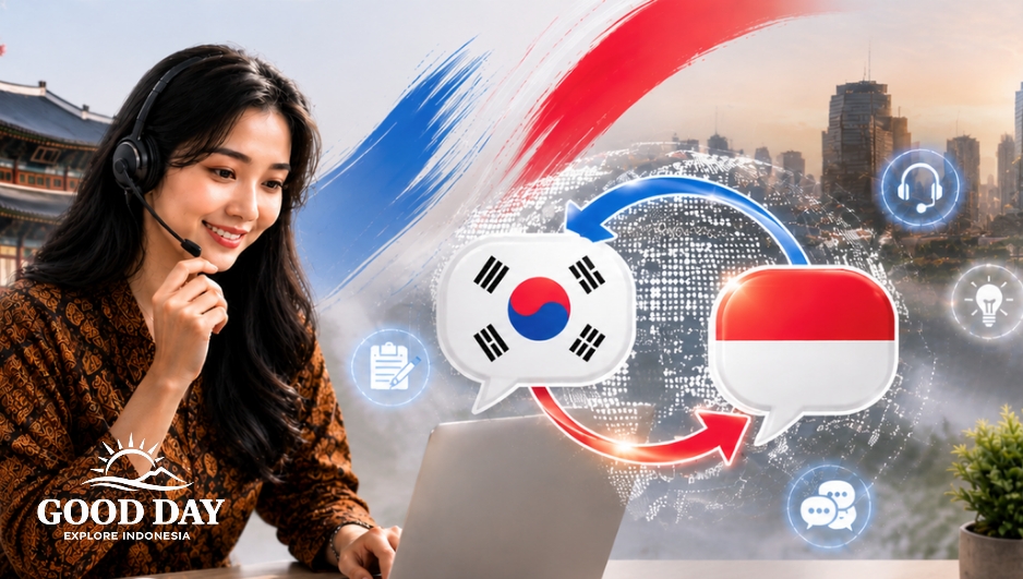 Professional Korean Indonesian translator providing interpretation service between Korea and Indonesia with bilingual communication support