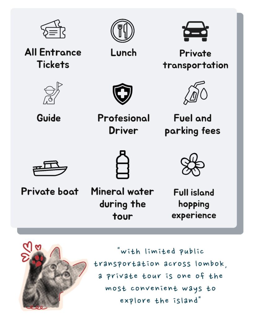 Lombok Pink Beach Private Snorkeling Boat Tour with sea turtle, Sasak traditional village, English-speaking guide, and island hopping by Good Day Tour.