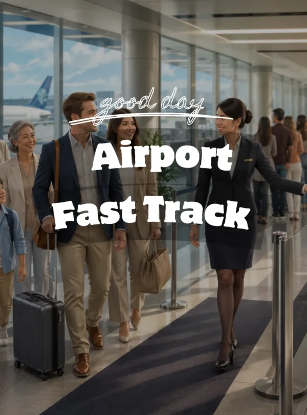 Airport Fast Track service in Indonesia by Good Day helping international travelers enjoy priority immigration assistance, expedited airport processing, and a smoother arrival and departure experience.