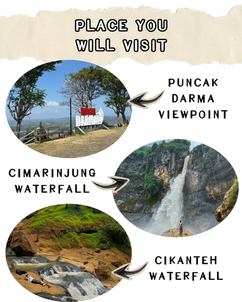 Geopark Ciletuh Open Trip in West Java, Indonesia by Good Day Tour featuring waterfalls, scenic landscapes, and UNESCO Global Geopark attractions.