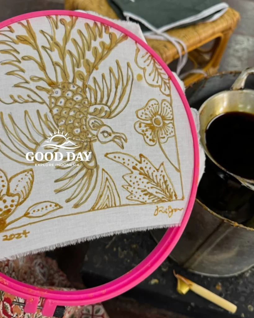 Hands-on Indonesian batik making workshop using traditional canting technique in Jakarta