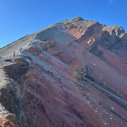 Mount Rinjani and scenic mountain landscape in Lombok, Indonesia